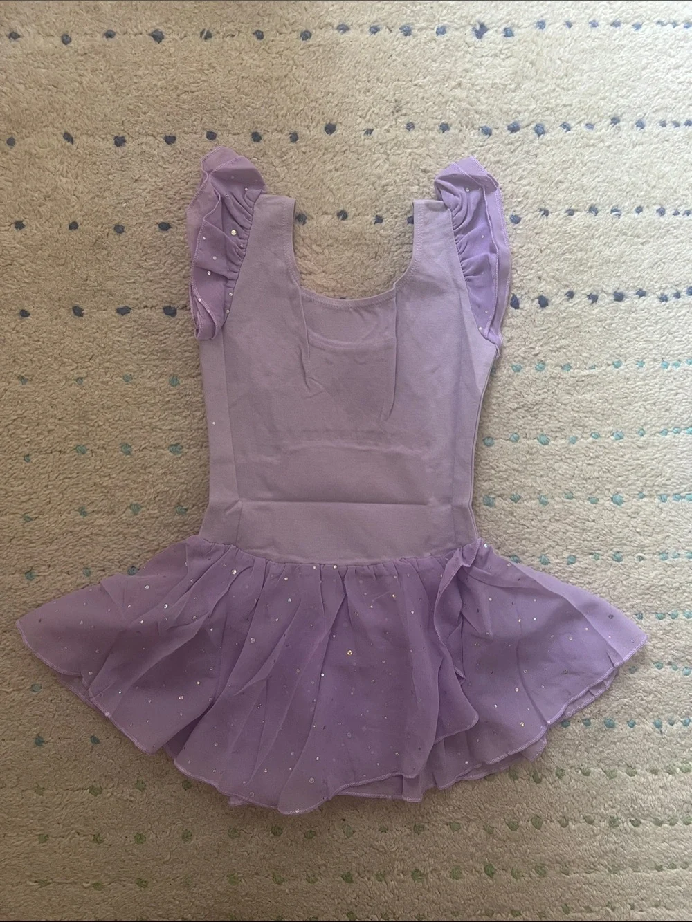 Girls Lavender Sparkle Ballet Tutu Dress